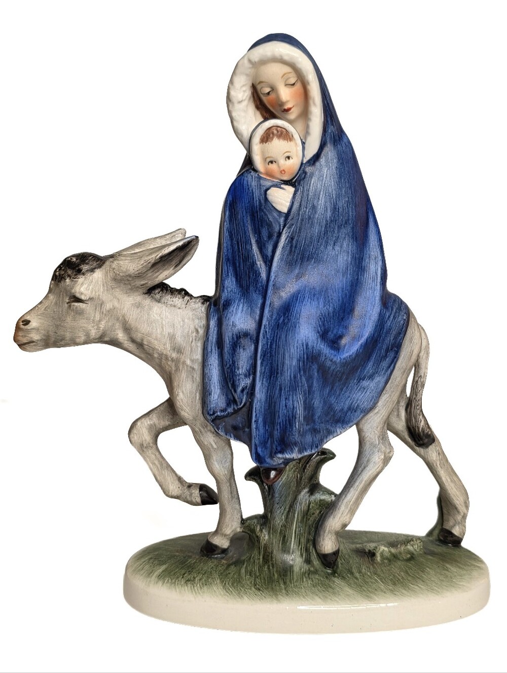 Goebel Flight Into Egypt Mary & Jesus Porcelain Figurine Collectible Home Decor